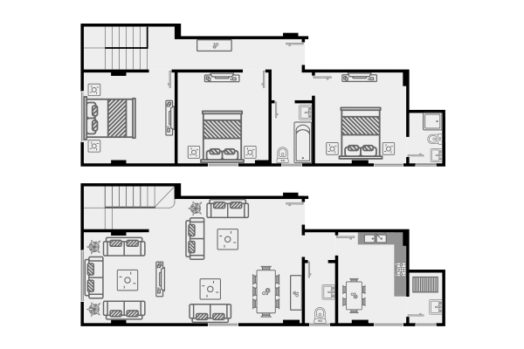 دوبلكس متكرر 178م - مشروع 301 – حي اللوتس الجديدة – التجمع الخامس - كونتكت العقارية - Contact Real Estate